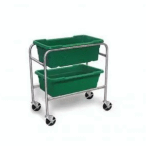 Daniels Food Equipment Stainless Steel Double Tub Dolly