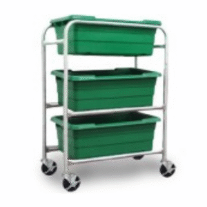 Daniels Food Equipment Stainless Steel Triple Tub Dolly